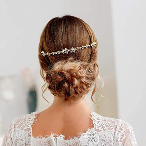 Rhinestone Wedding Bridal Hair Comb Silver - Picture 3 of 6